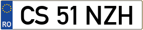 Trailer License Plate